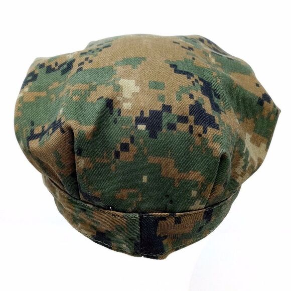 Vintage Military Cap Utility M.C. 1988 Made in USA Camo Hat - Men's Size Small - Picture 4 of 7